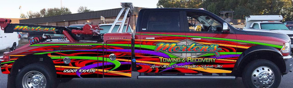 Truck for Mortons Towing and Recovery in Maryland